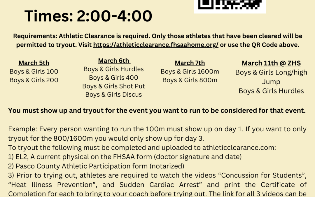 Track Tryouts